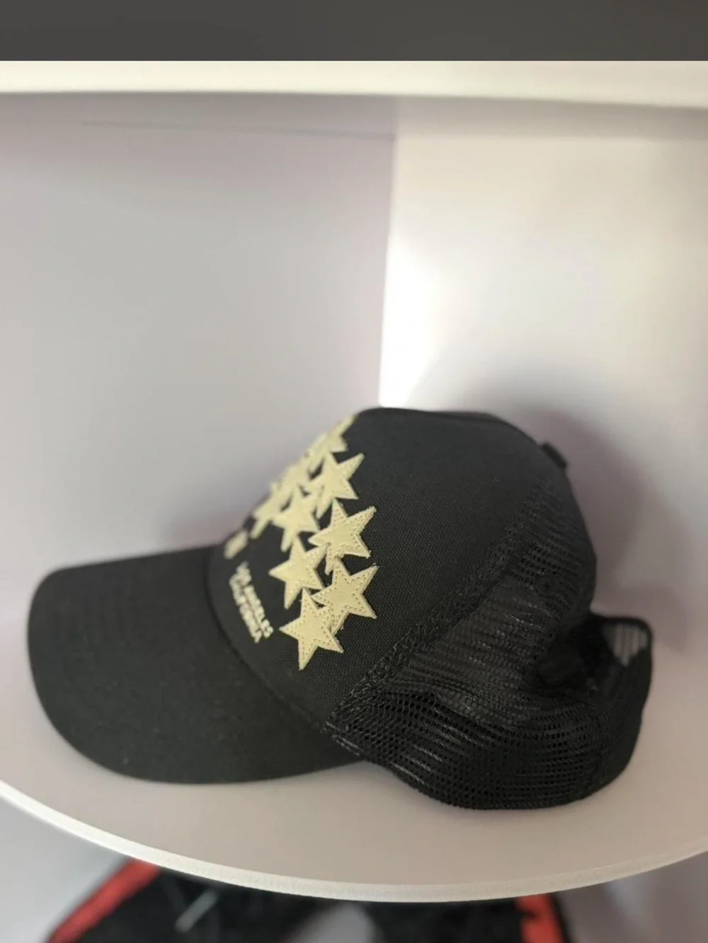 AMIRI Black trucker hat